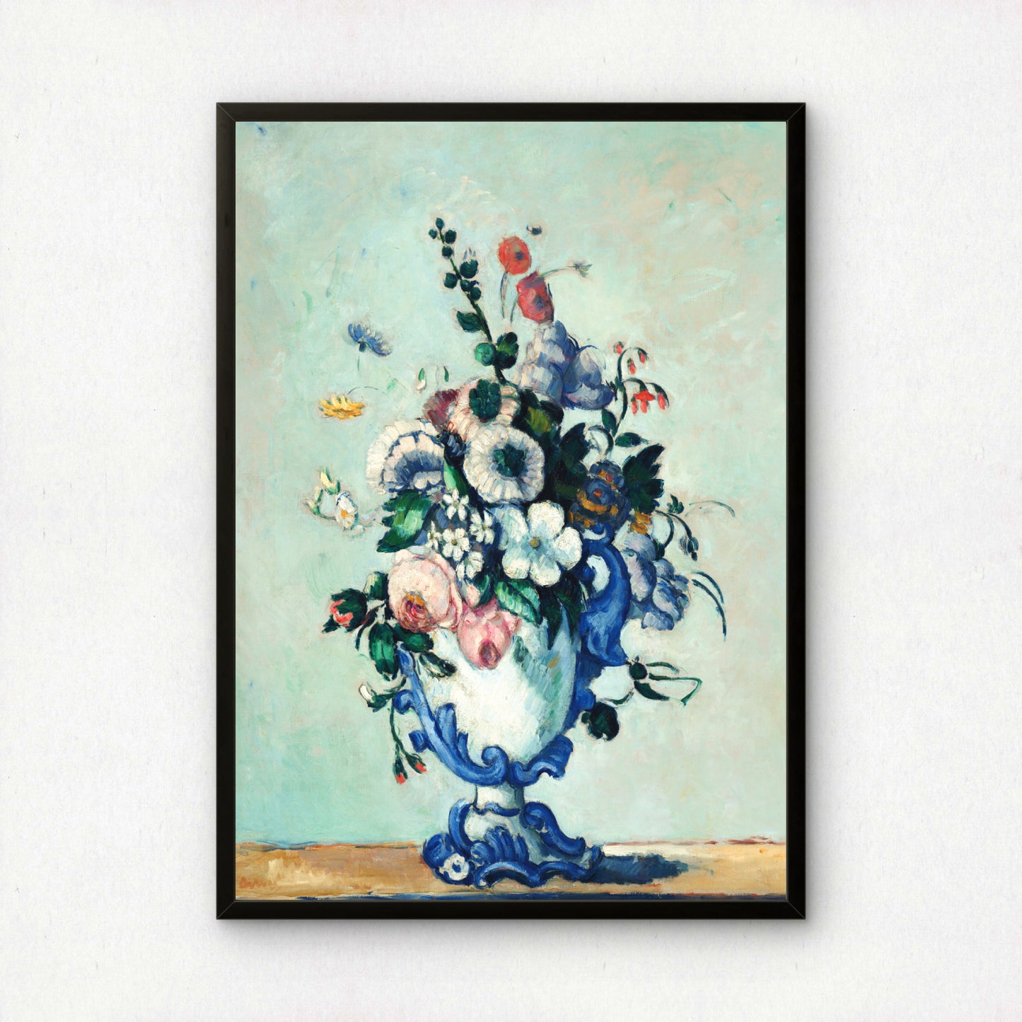 Rococo Vase by Paul Cezanne Print | Premium Giclee Art Print | Post-Impressionist Wall Art | Museum Quality Reproduction | Fine Art Print