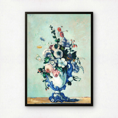 Rococo Vase by Paul Cezanne Print | Premium Giclee Art Print | Post-Impressionist Wall Art | Museum Quality Reproduction | Fine Art Print