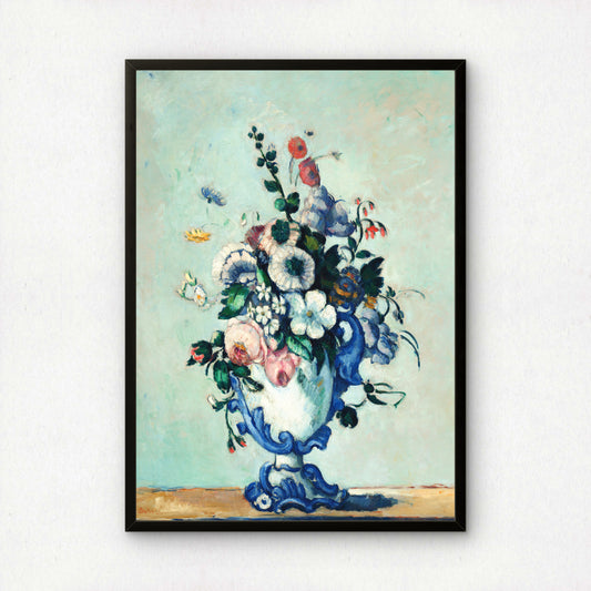 Rococo Vase by Paul Cezanne Print | Premium Giclee Art Print | Post-Impressionist Wall Art | Museum Quality Reproduction | Fine Art Print