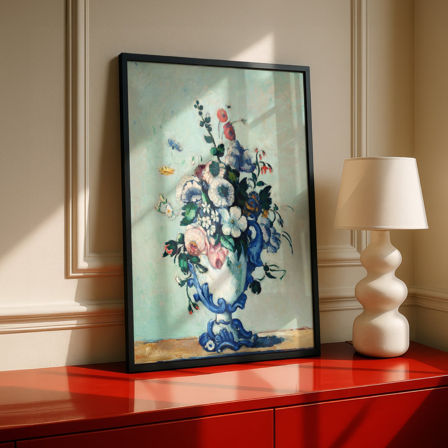 Rococo Vase by Paul Cezanne Print | Premium Giclee Art Print | Post-Impressionist Wall Art | Museum Quality Reproduction | Fine Art Print
