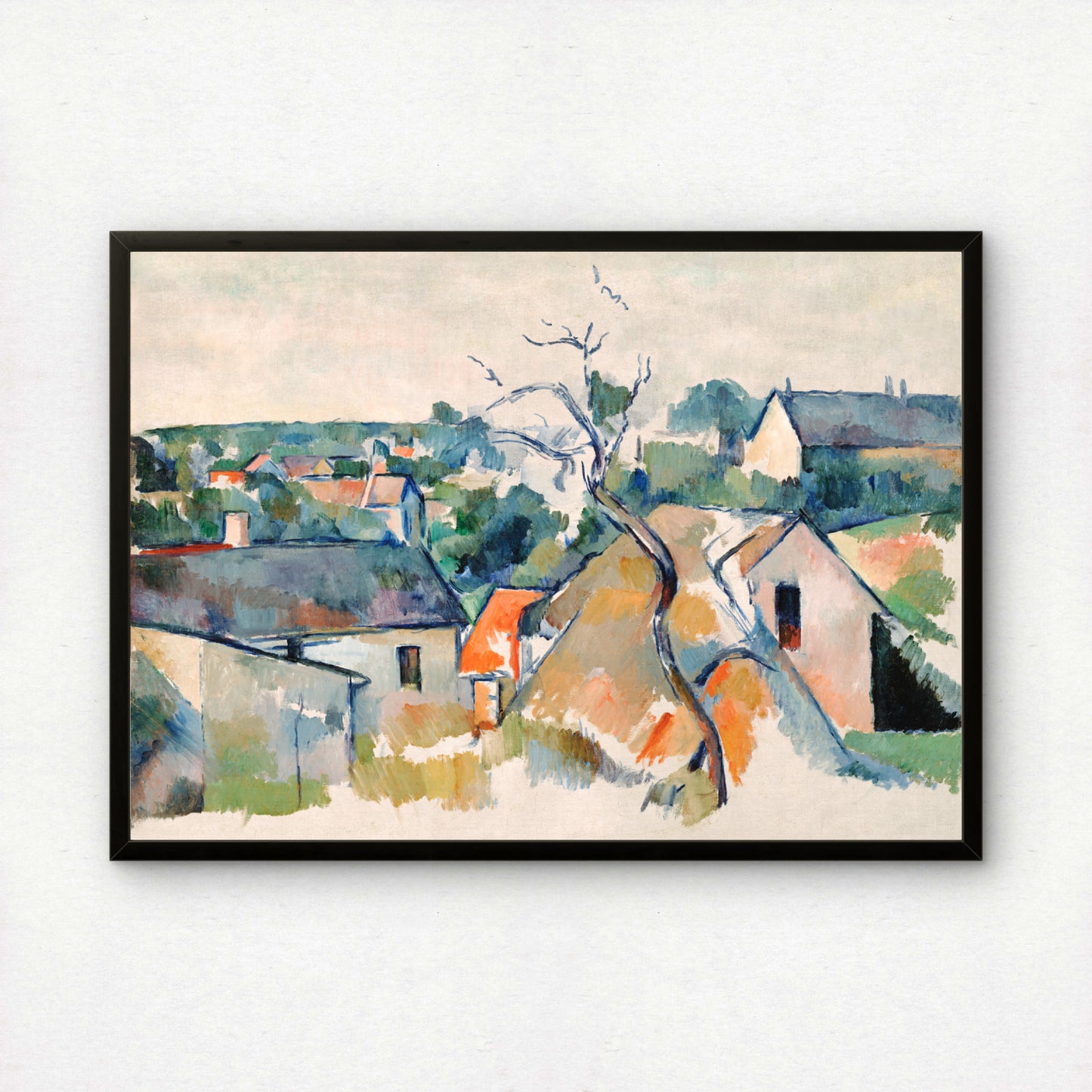 Rooftops by Paul Cezanne Print | Premium Giclee Art Print | Post-Impressionist Wall Art | Museum Quality Reproduction | Fine Art Print