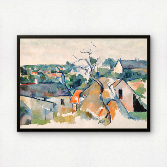 Rooftops by Paul Cezanne Print | Premium Giclee Art Print | Post-Impressionist Wall Art | Museum Quality Reproduction | Fine Art Print