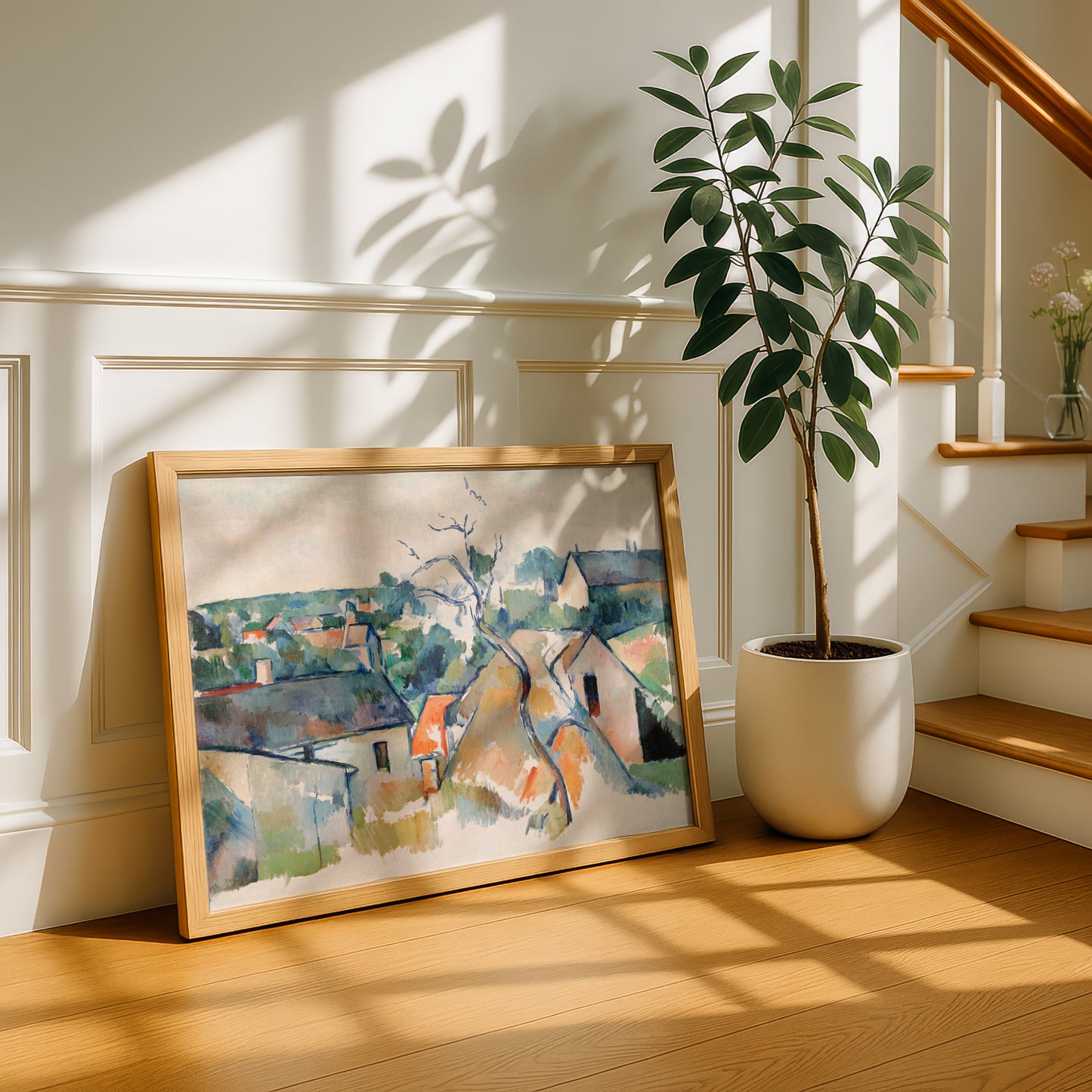 Rooftops by Paul Cezanne Print | Premium Giclee Art Print | Post-Impressionist Wall Art | Museum Quality Reproduction | Fine Art Print