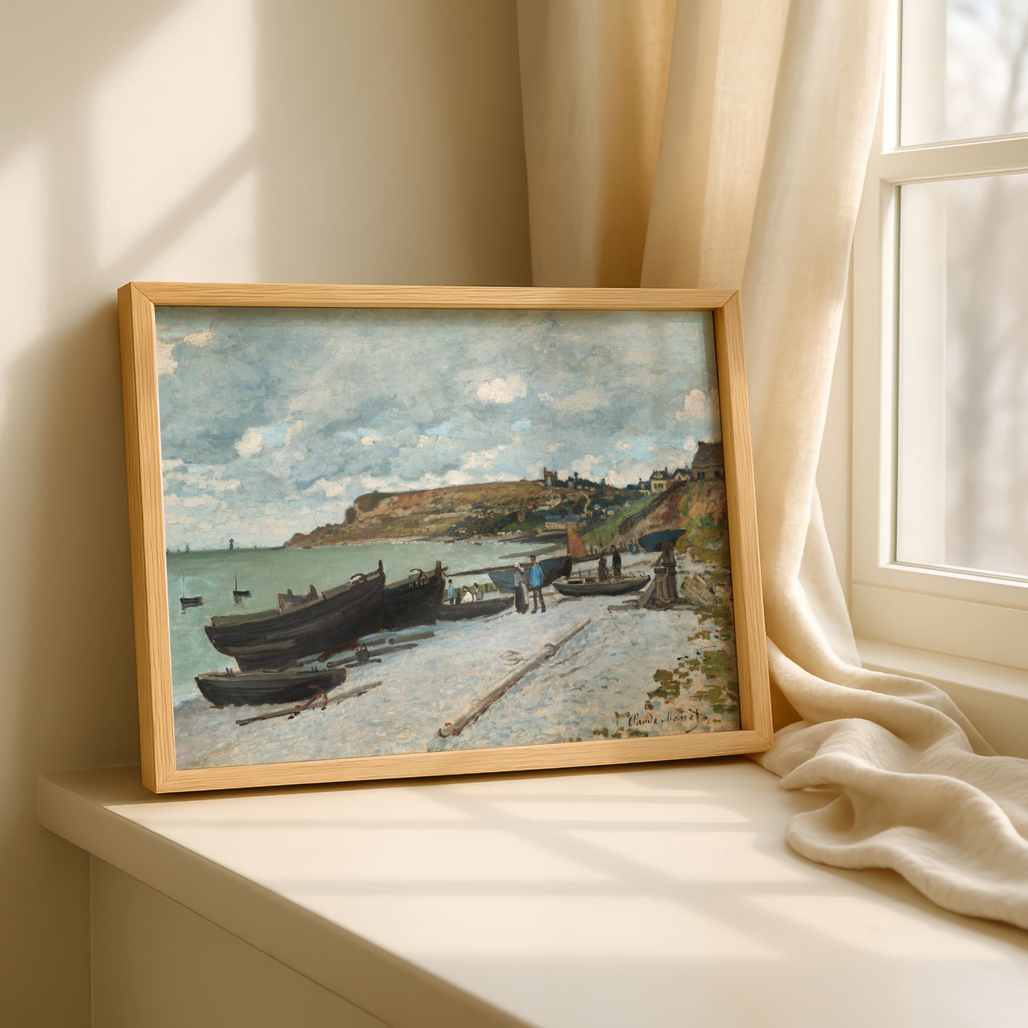 Monet Sainte-Adresse Art Print | Giclee Fine Art Reproduction | Impressionist Wall Decor