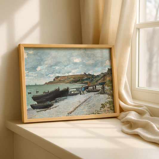 Monet Sainte-Adresse Art Print | Giclee Fine Art Reproduction | Impressionist Wall Decor