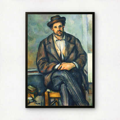 Seated Peasant by Paul Cezanne Print | Premium Giclee Art Print | Post-Impressionist Wall Art | Museum Quality Reproduction | Fine Art Print