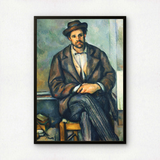 Seated Peasant by Paul Cezanne Print | Premium Giclee Art Print | Post-Impressionist Wall Art | Museum Quality Reproduction | Fine Art Print