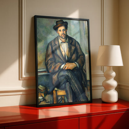 Seated Peasant by Paul Cezanne Print | Premium Giclee Art Print | Post-Impressionist Wall Art | Museum Quality Reproduction | Fine Art Print
