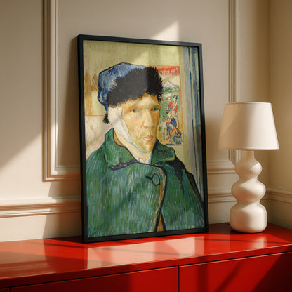 Self-Portrait with a Bandaged Ear (1889) by Vincent Van Gogh | Premium Giclée Art Print | Museum Quality Wall Art