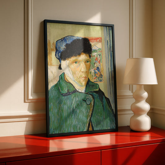 Self-Portrait with a Bandaged Ear (1889) by Vincent Van Gogh | Premium Giclée Art Print | Museum Quality Wall Art