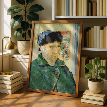 Self-Portrait with a Bandaged Ear (1889) by Vincent Van Gogh | Premium Giclée Art Print | Museum Quality Wall Art