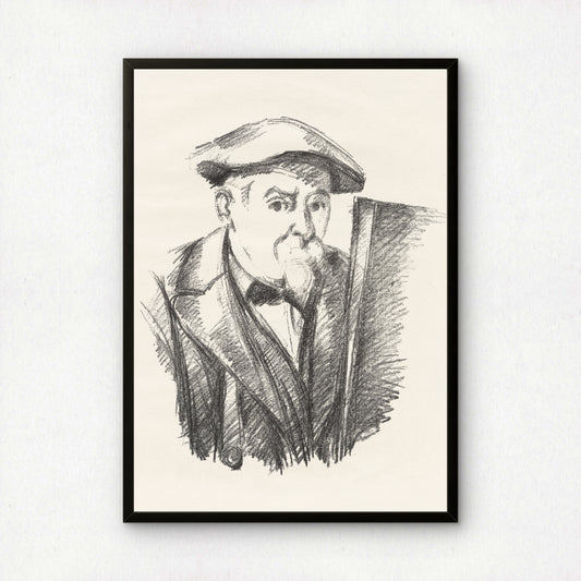 Self-Portrait by Paul Cezanne Print | Premium Giclee Art Print | Post-Impressionist Wall Art | Museum Quality Reproduction | Fine Art Print