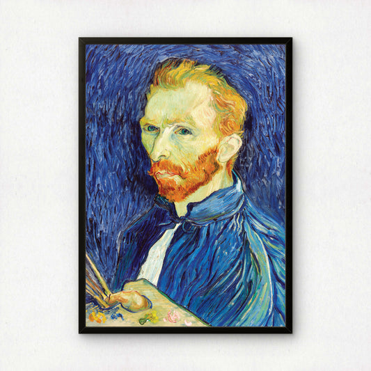Self-Portrait (1889) Dark Blue by Vincent Van Gogh | Premium Giclée Art Print | Museum Quality Wall Art