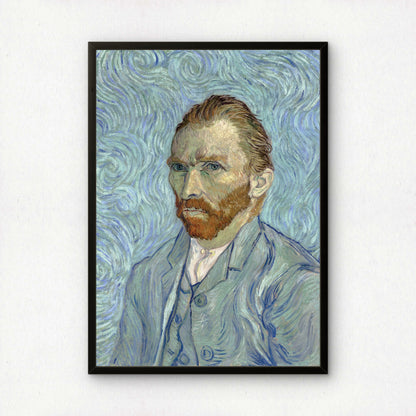 Self-Portrait (1889) Light Blue by Vincent Van Gogh | Premium Giclée Art Print | Museum Quality Wall Art