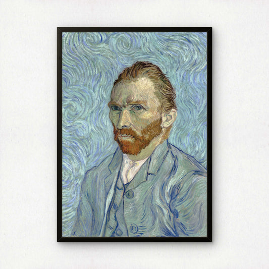 Self-Portrait (1889) Light Blue by Vincent Van Gogh | Premium Giclée Art Print | Museum Quality Wall Art