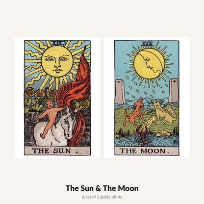 The Sun and The Moon — set of 2 giclée prints