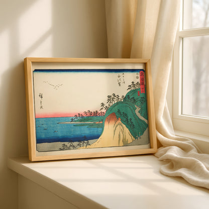 Shirasuka - Shiomi Slope by Utagawa Hiroshige | Premium Art Print