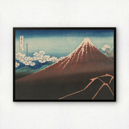 Shower Below the Summit by Katsushika Hokusai | Premium Art Print