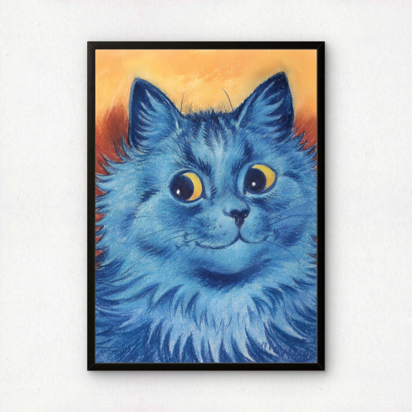 Louis Wain: Side Eye Cat | Giclée Fine Art Print | Art for Home Gallery Wall