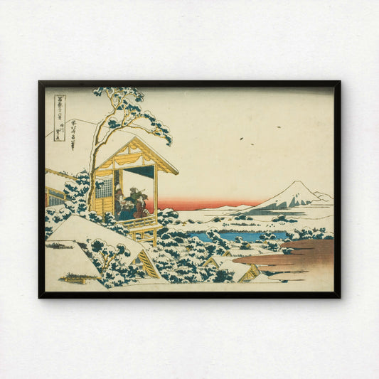 Snowy Morning from Koishikawa by Katsushika Hokusai | Premium Art Print