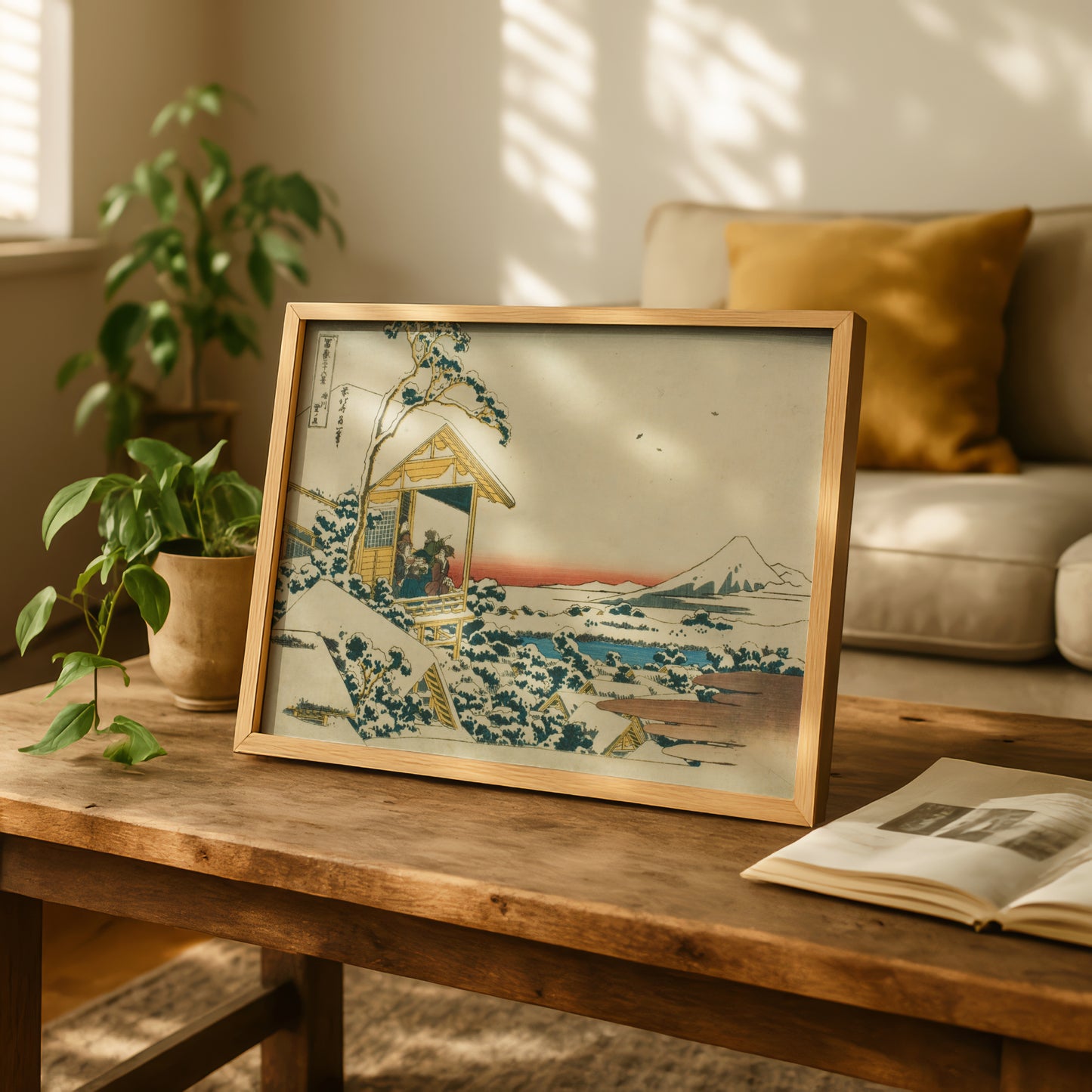 Snowy Morning from Koishikawa by Katsushika Hokusai | Premium Art Print