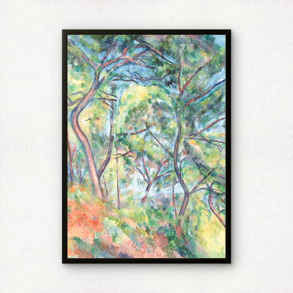 Sous-Bois by Paul Cezanne Print | Forest Artwork | Premium Giclee Art Print | Post-Impressionist Wall Art | Museum Quality Reproduction
