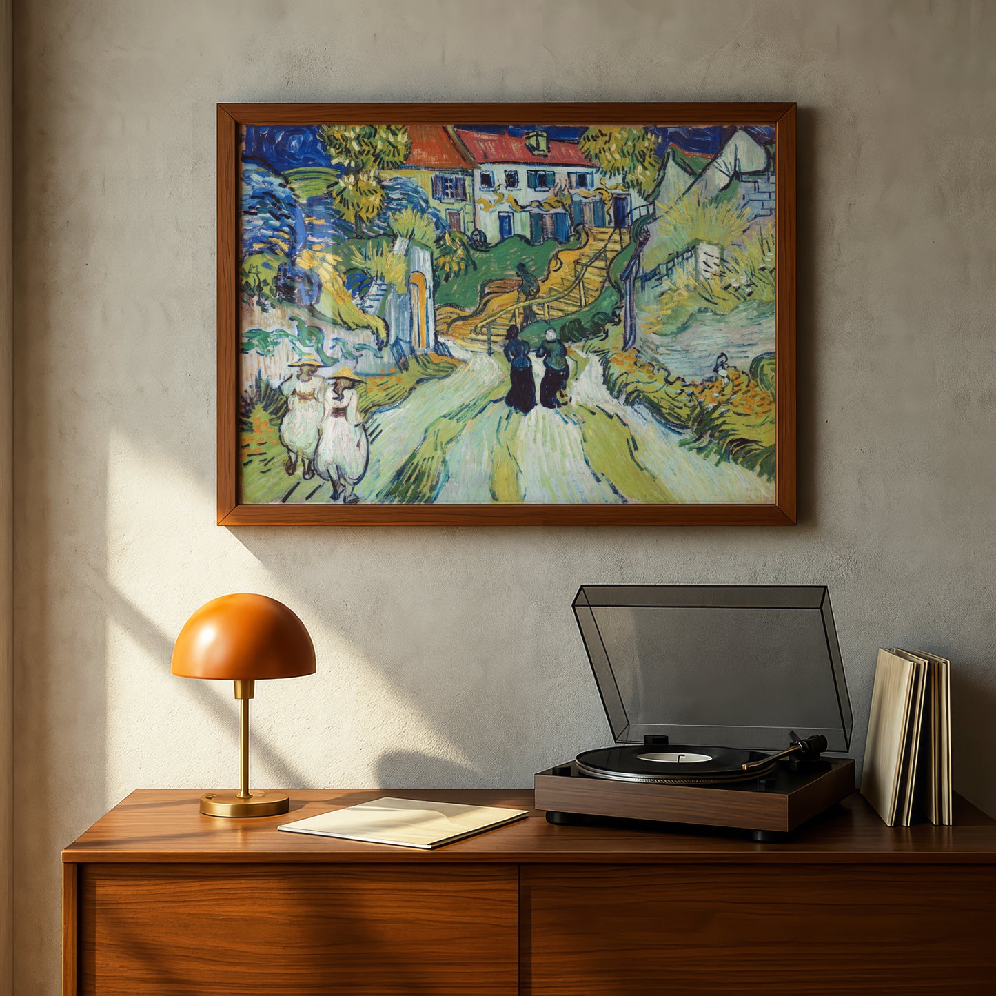 Stairway at Auvers by Vincent Van Gogh | Premium Giclée Art Print | Museum Quality Wall Art