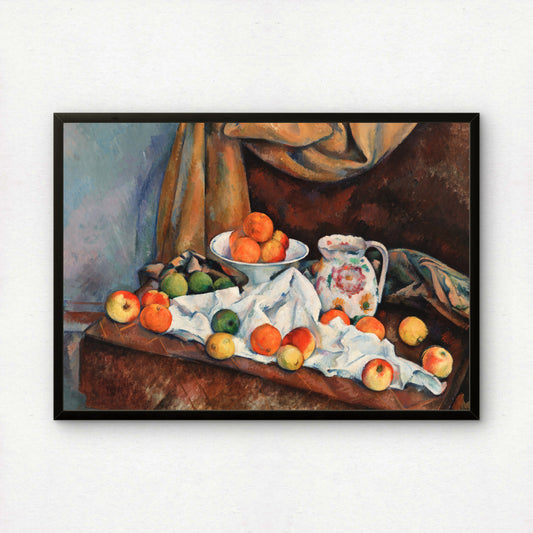 Still Life by Paul Cezanne Print | Premium Giclee Art Print | Post-Impressionist Wall Art | Museum Quality Reproduction | Fine Art Print
