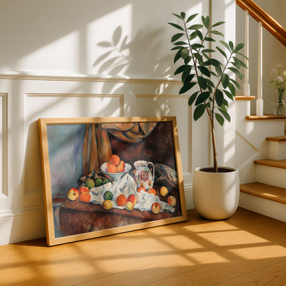 Still Life by Paul Cezanne Print | Premium Giclee Art Print | Post-Impressionist Wall Art | Museum Quality Reproduction | Fine Art Print