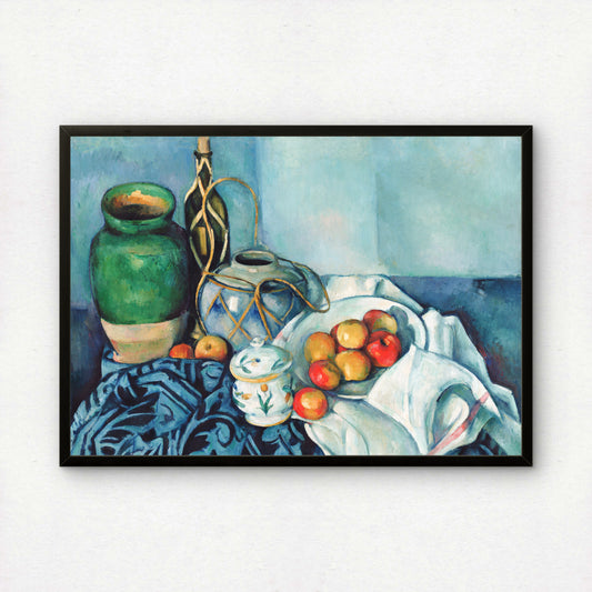 Still Life with Apples by Paul Cezanne Print | Premium Giclee Art Print | Post-Impressionist Wall Art | Museum Quality Reproduction | Fine Art Print