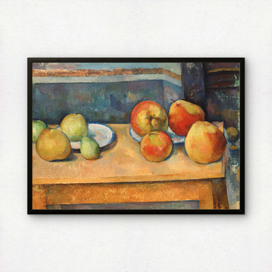 Still Life with Apples and Pears by Paul Cezanne Print | Premium Giclee Art Print | Post-Impressionist Wall Art | Museum Quality Reproduction