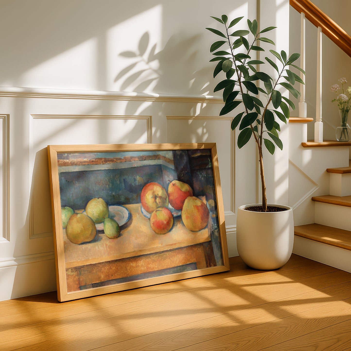 Still Life with Apples and Pears by Paul Cezanne Print | Premium Giclee Art Print | Post-Impressionist Wall Art | Museum Quality Reproduction