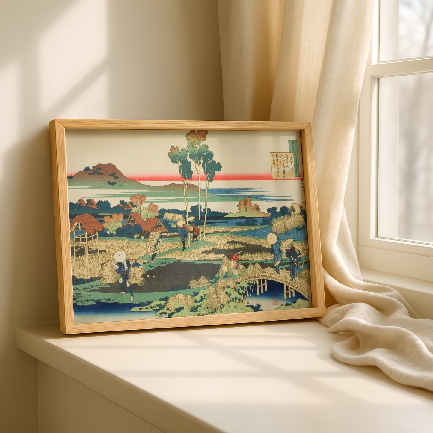 Tenji Tenno (The Emperor Tenji) by Katsushika Hokusai | Premium Art Print