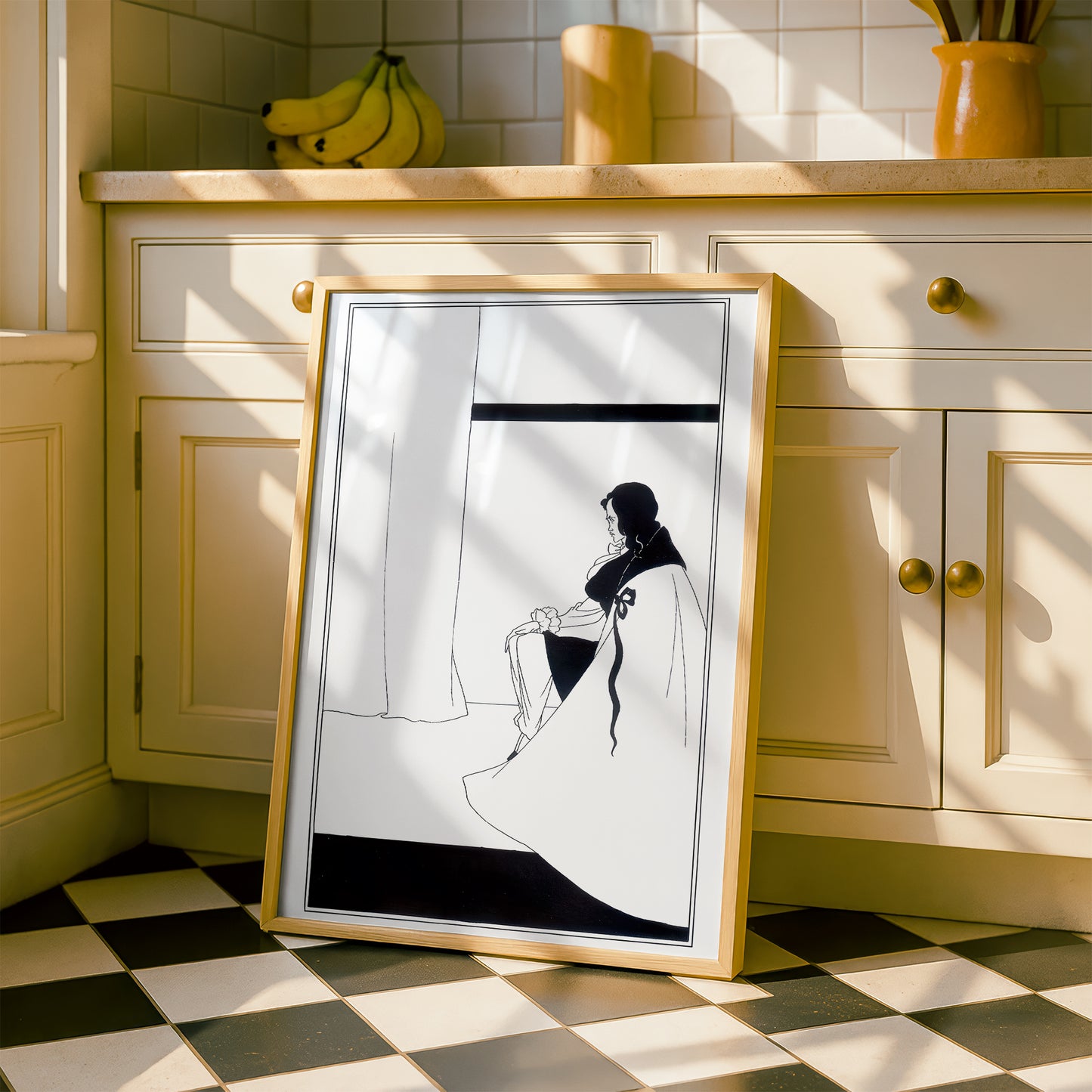 The Fall of the House of Usher by Aubrey Beardsley | Premium B&W Art Print