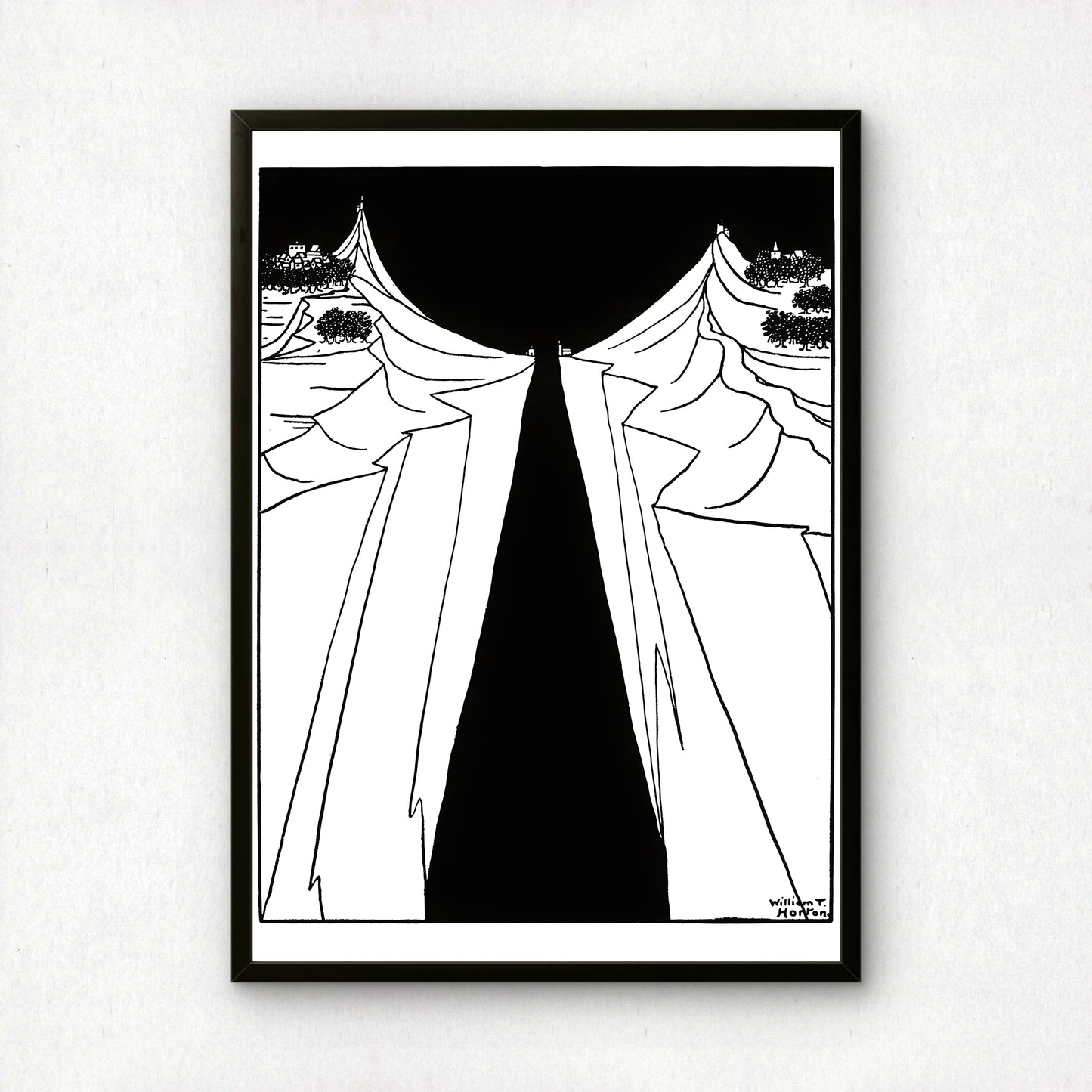 The Gap by William T Horton | Premium B&W Art Print