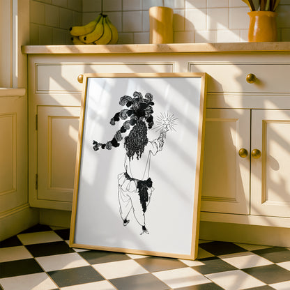 The New Star by Aubrey Beardsley | Premium B&W Art Print