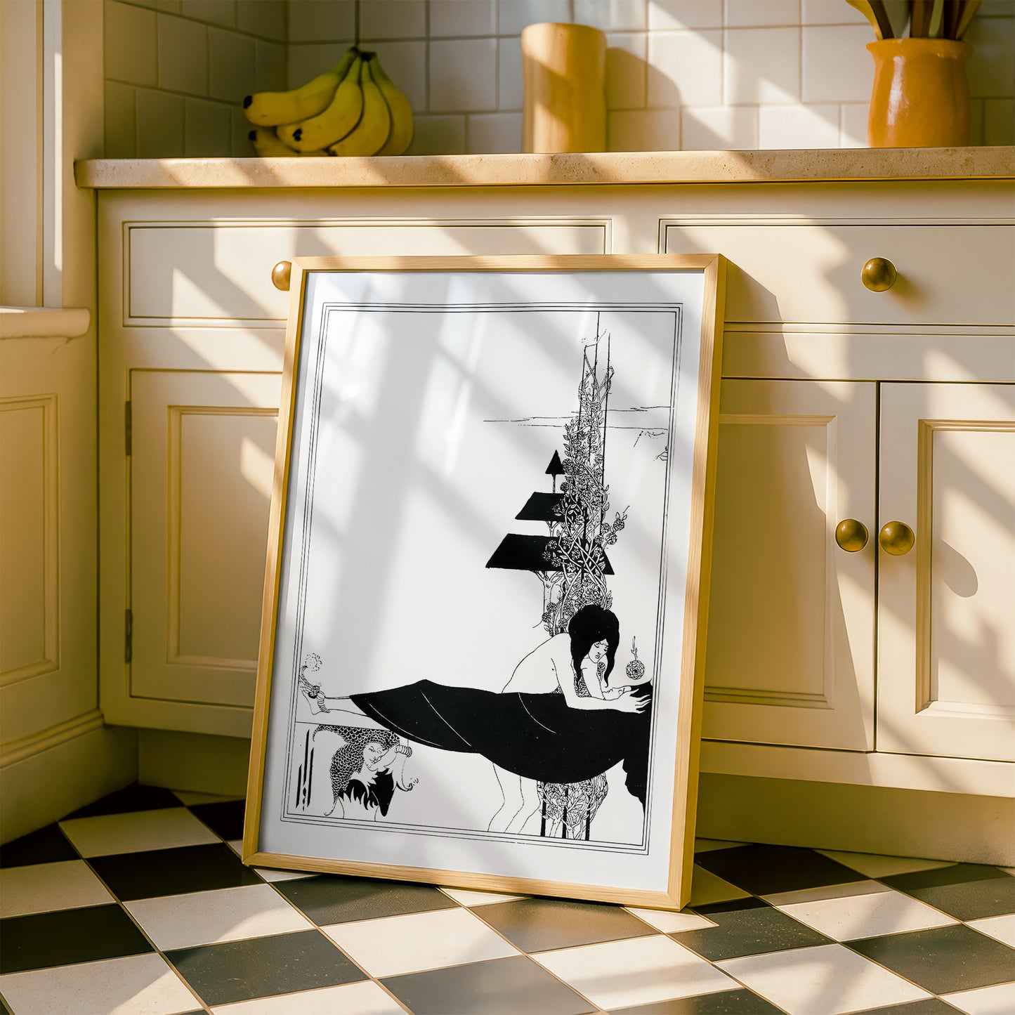 The Platonic Lament by Aubrey Beardsley | Premium B&W Art Print