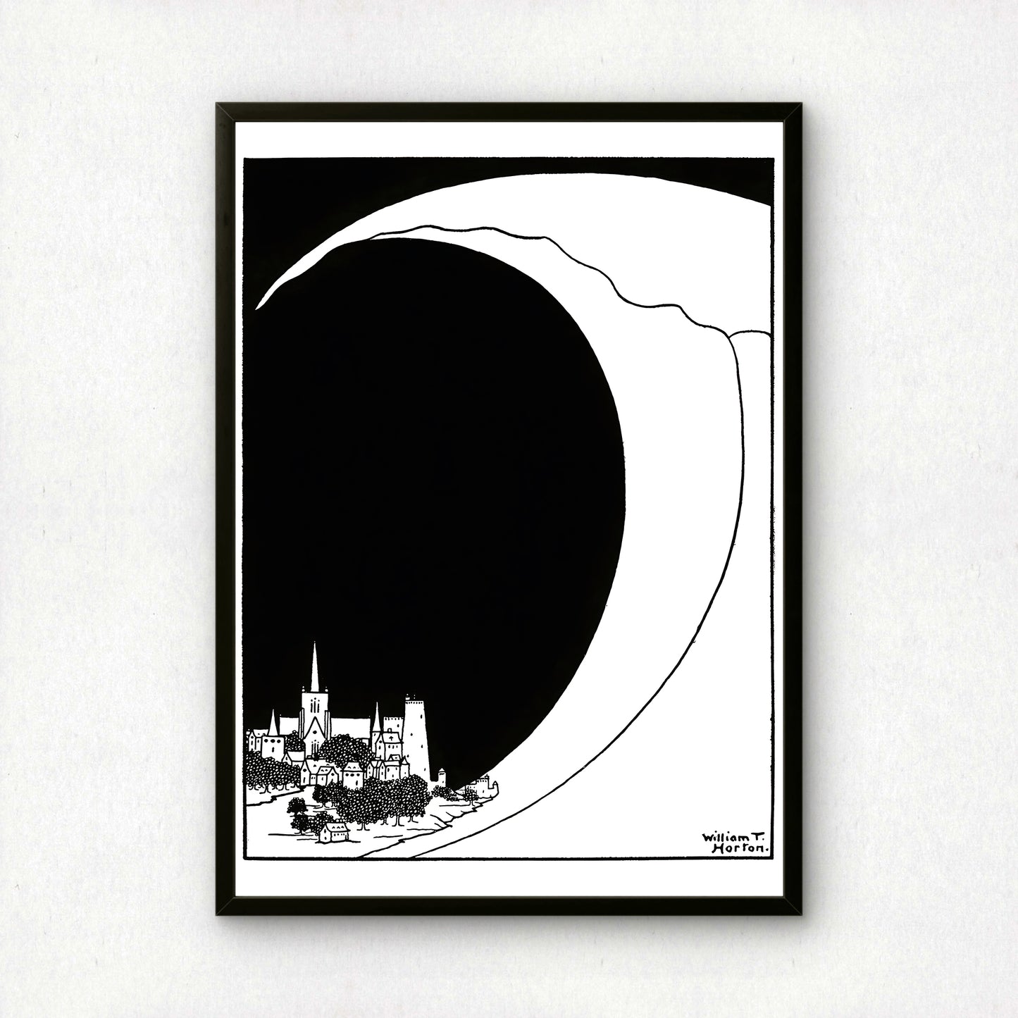 The Wave by William T Horton | Premium B&W Art Print