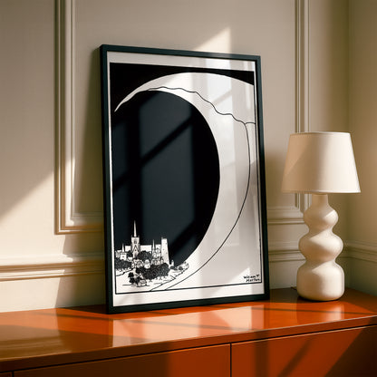 The Wave by William T Horton | Premium B&W Art Print