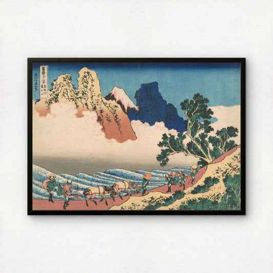 The Back of Mount Fuji Seen from Minobu River by Katsushika Hokusai | Premium Art Print