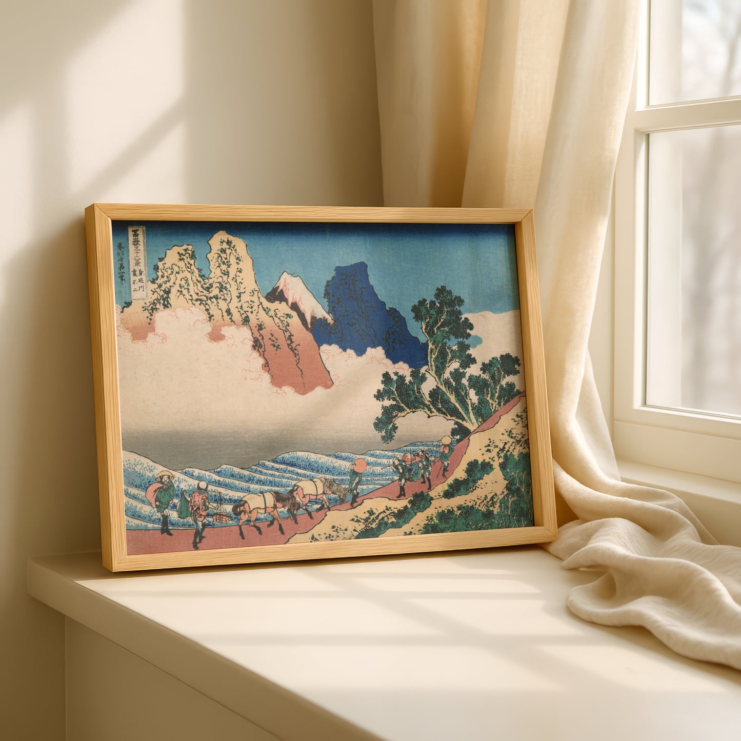 The Back of Mount Fuji Seen from Minobu River by Katsushika Hokusai | Premium Art Print