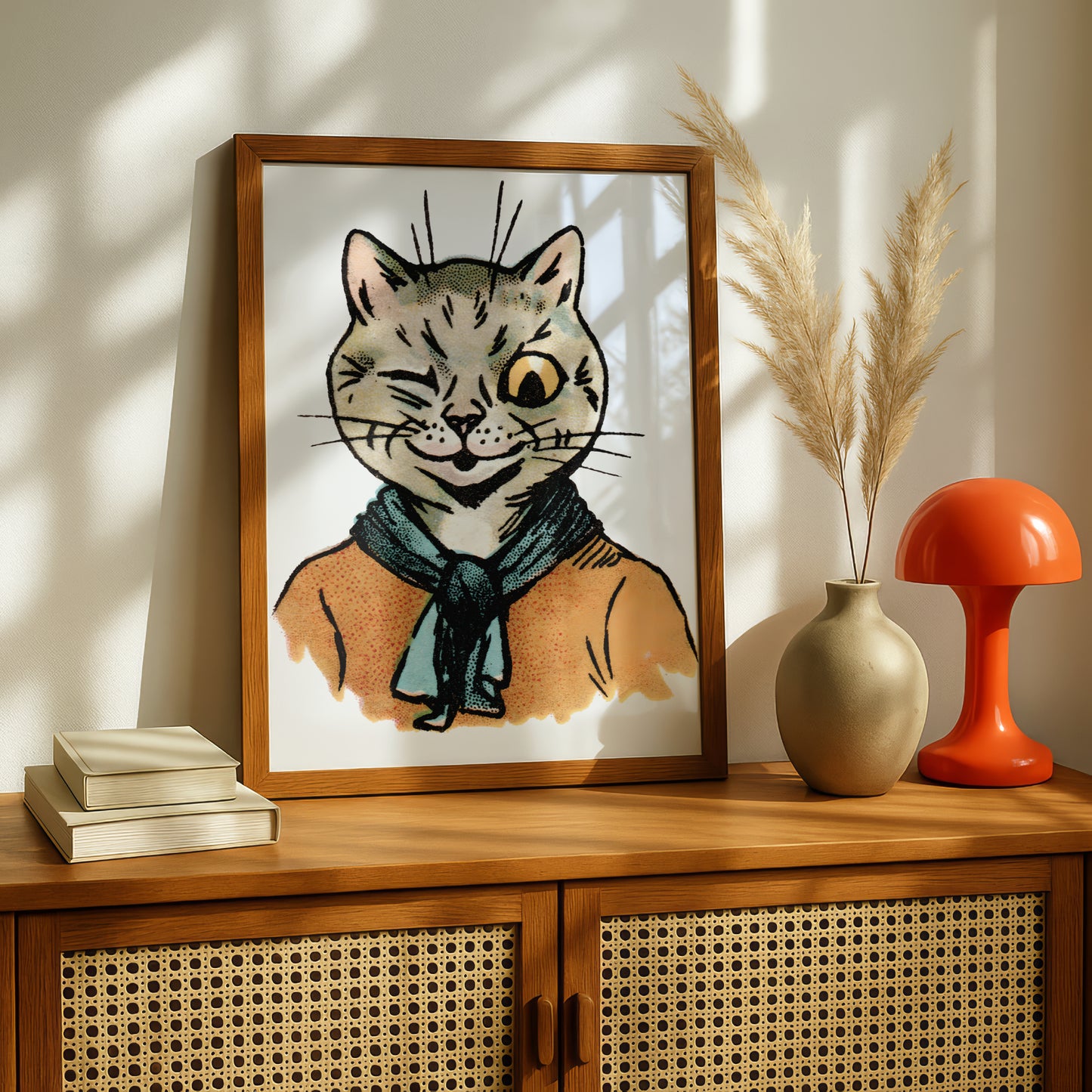 Louis Wain: The Cat Scouts | Winking Cat Poster | Giclée Fine Art Print | Vintage Art