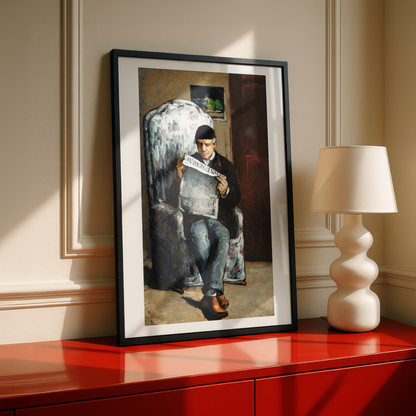The Artist's Father, Reading by Paul Cezanne Print | Premium Giclee Art Print | Post-Impressionist Wall Art | Museum Quality Reproduction