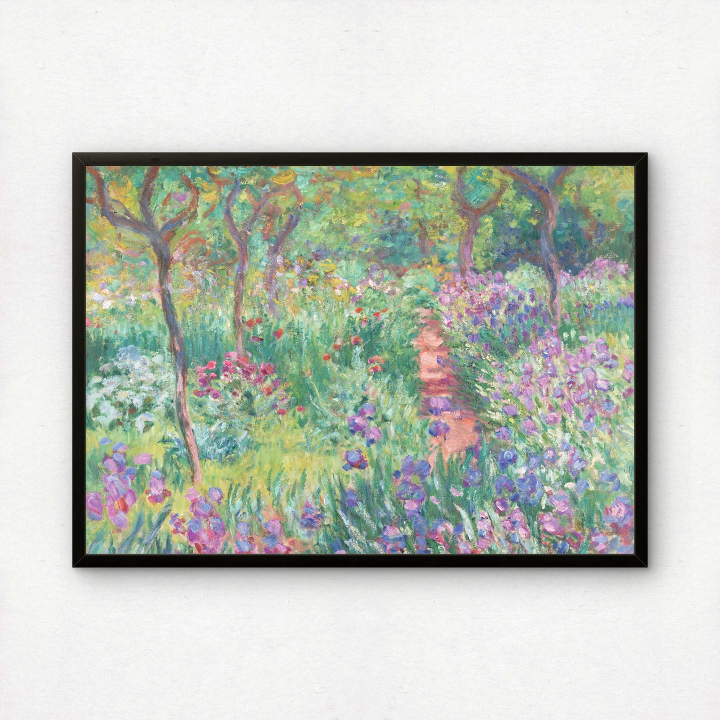 Monet The Artist's Garden, Giverny Art Print | Giclee Fine Art Reproduction | Impressionist Wall Decor