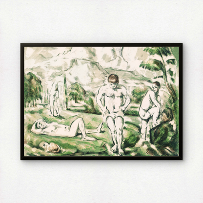 The Bathers (Sketch) by Paul Cezanne Print | Premium Giclee Art Print | Post-Impressionist Wall Art | Museum Quality Reproduction | Fine Art Print