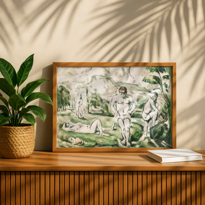 The Bathers (Sketch) by Paul Cezanne Print | Premium Giclee Art Print | Post-Impressionist Wall Art | Museum Quality Reproduction | Fine Art Print