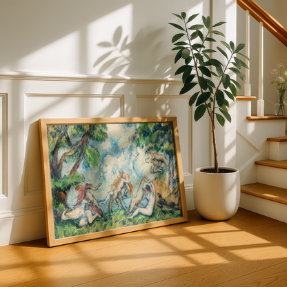 The Battle of Love by Paul Cezanne Print | Premium Giclee Art Print | Post-Impressionist Wall Art | Museum Quality Reproduction | Fine Art Print