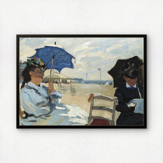 Monet The Beach at Trouville Art Print | Giclee Fine Art Reproduction | Impressionist Wall Decor