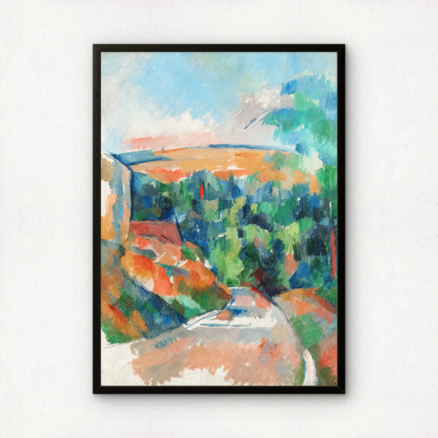 The Bend in the Road by Paul Cezanne Print | Premium Giclee Art Print | Post-Impressionist Wall Art | Museum Quality Reproduction | Fine Art Print