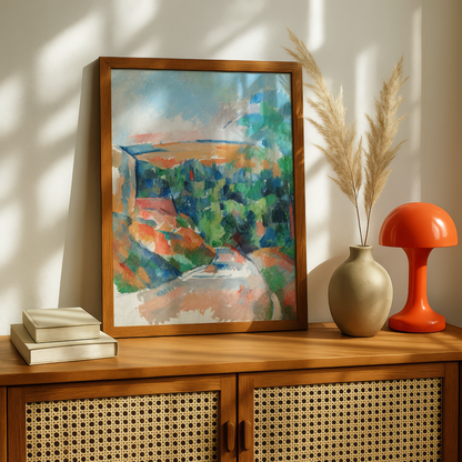 The Bend in the Road by Paul Cezanne Print | Premium Giclee Art Print | Post-Impressionist Wall Art | Museum Quality Reproduction | Fine Art Print